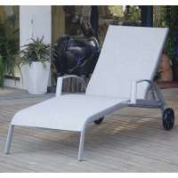 Aluminum beach sun lounger