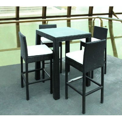 Wicker Bar Furniture Set Outdoor