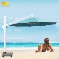 Commercial restaurant cafe led lighting solar power safety folding waterproof outdoor garden patio umbrella for hotel